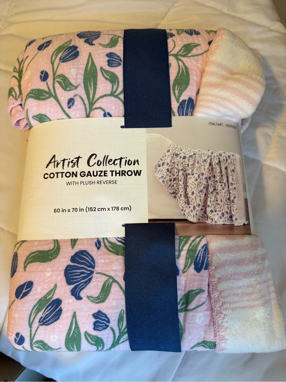 NEW Cotton Gauze Throw Blanket